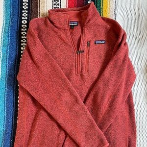Orange Patagonia Better Sweater 1/4-Zip